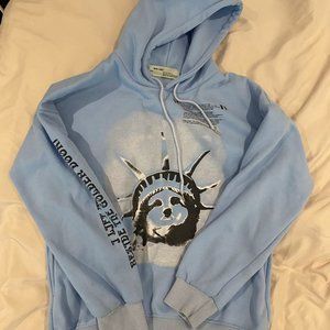 Light Blue Off-White Hoodie
